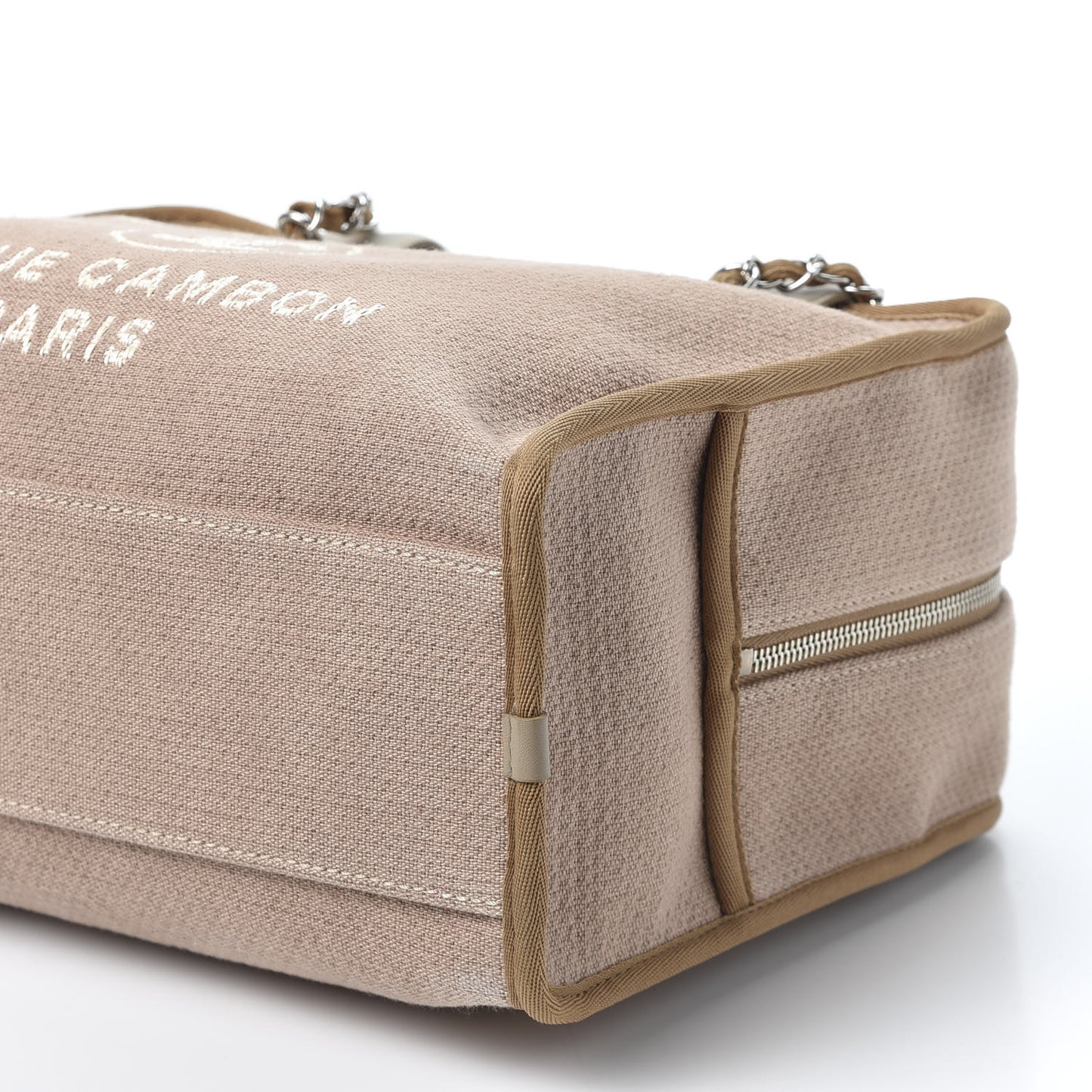 Denim Deauville Bowling Bag Beige