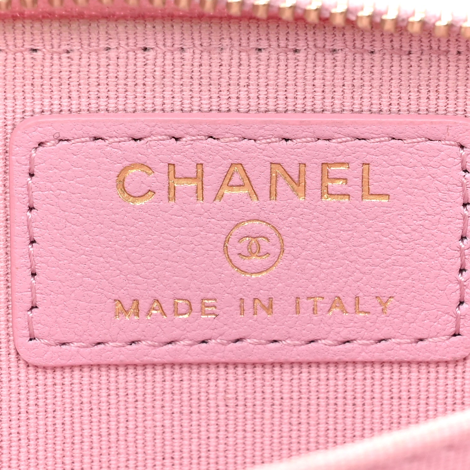Chanel Iridescent Calfskin Quilted Zip Coin Purse Wallet Light Pink 8 of 16