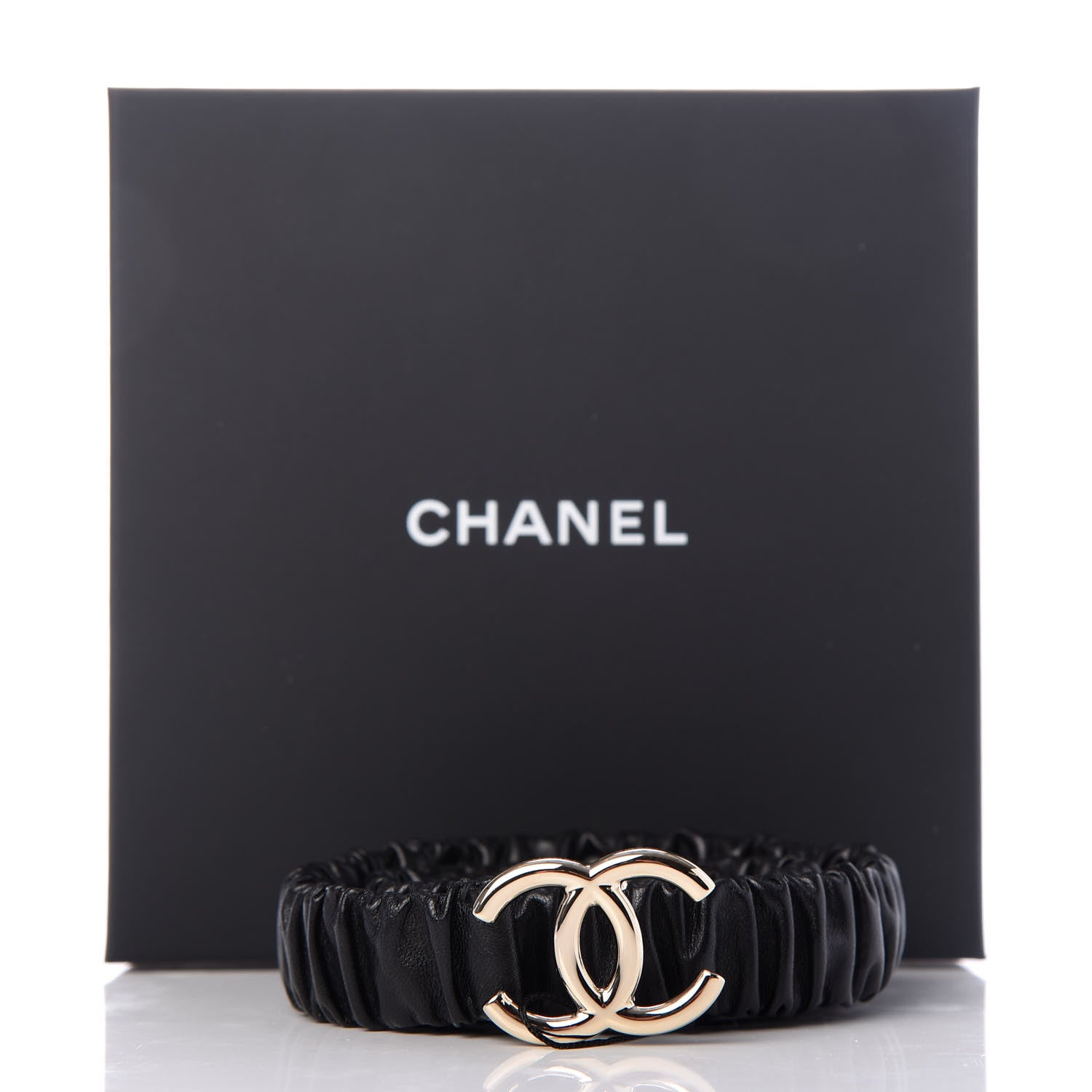 Chanel Calfskin CC Belt 85 34 Black 4 of 4