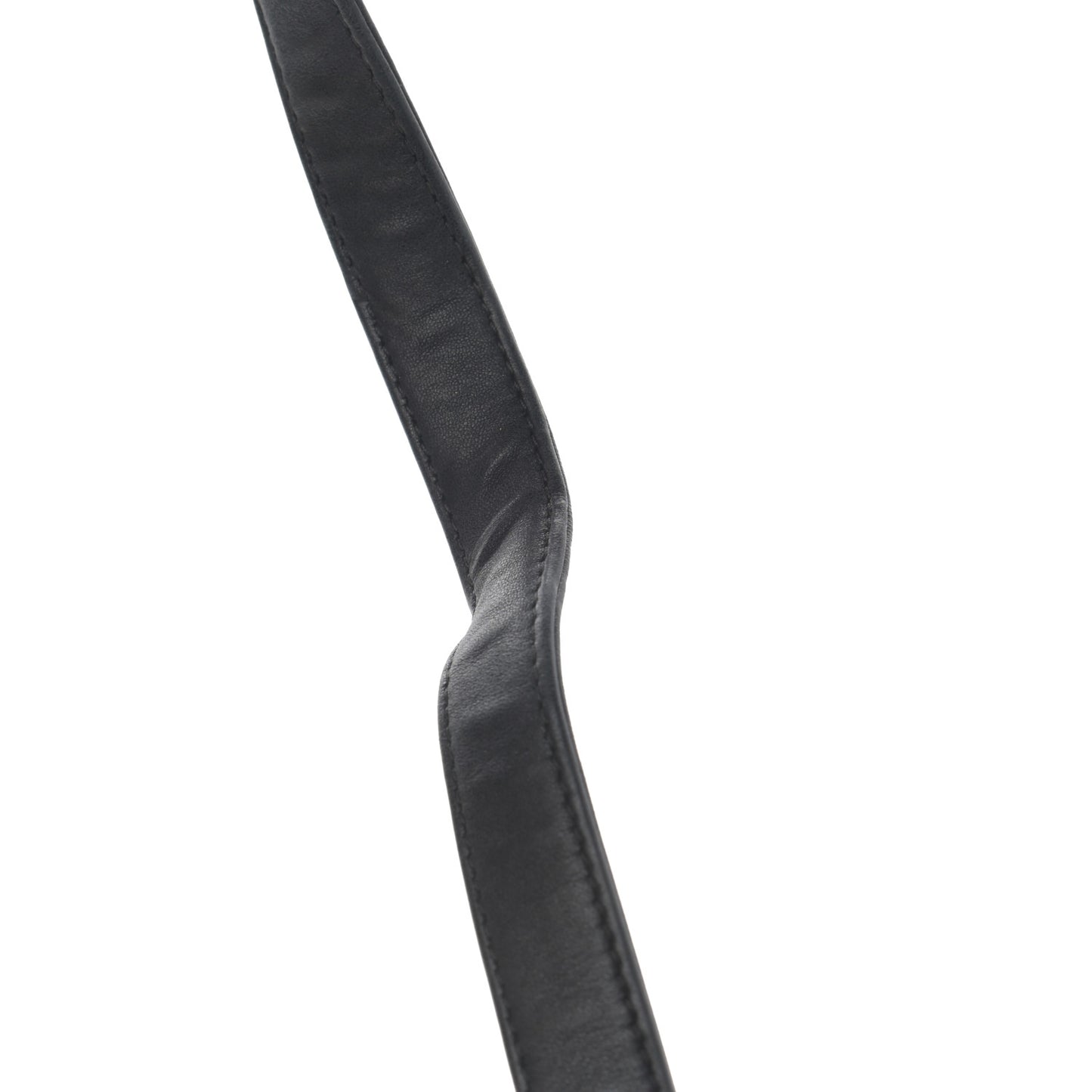 Lambskin Quilted Medium Chain Detail Boy Flap Black