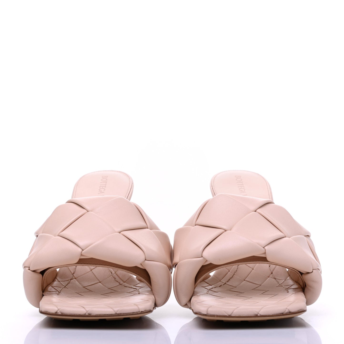 Nappa Maxi Intrecciato Lido Mule Sandals 36 Bandage
