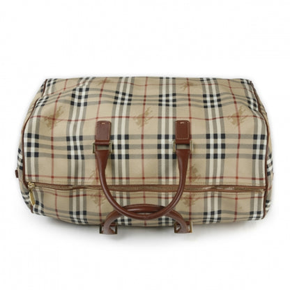 Burberry Haymarket Check Duffle Bag Brown 4 of 11