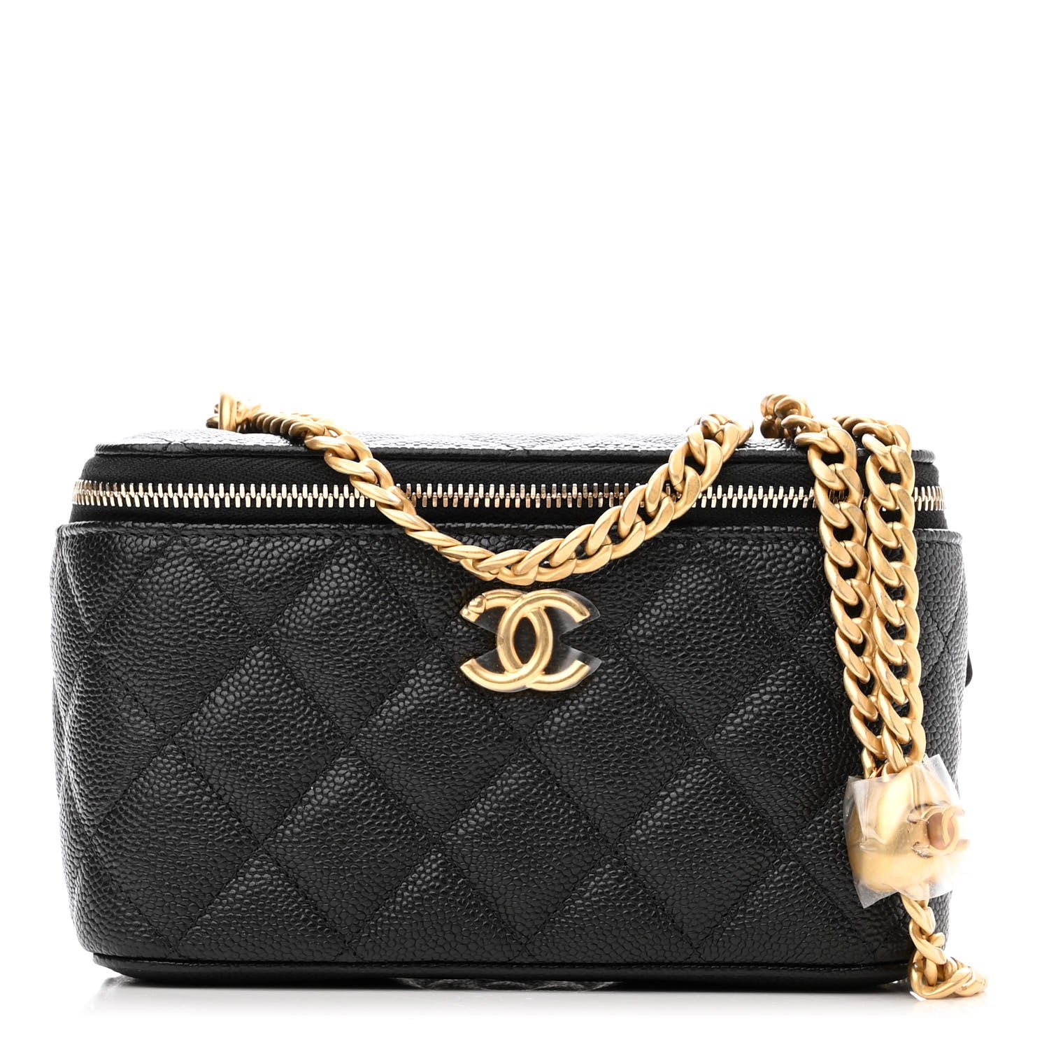 Chanel Caviar Quilted Sweetheart Vanity Case Black 1 of 12