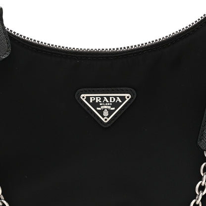 Prada Nylon Re-Edition 2005 Shoulder Bag Black 9 of 12