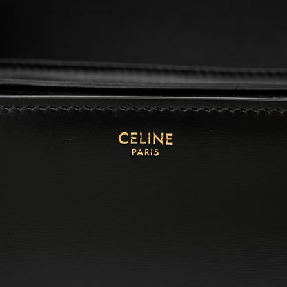 Celine Shiny Calfskin Medium Triomphe Black 6 of 11
