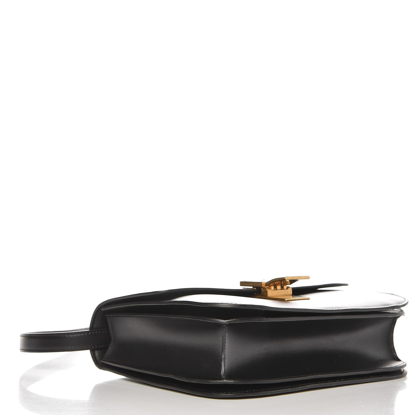 Box Calfskin Medium Classic Box Flap Bag Black