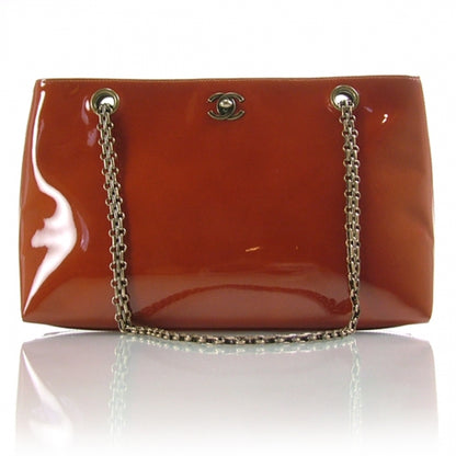 Chanel Patent Hybrid Rust Red 1 of 12