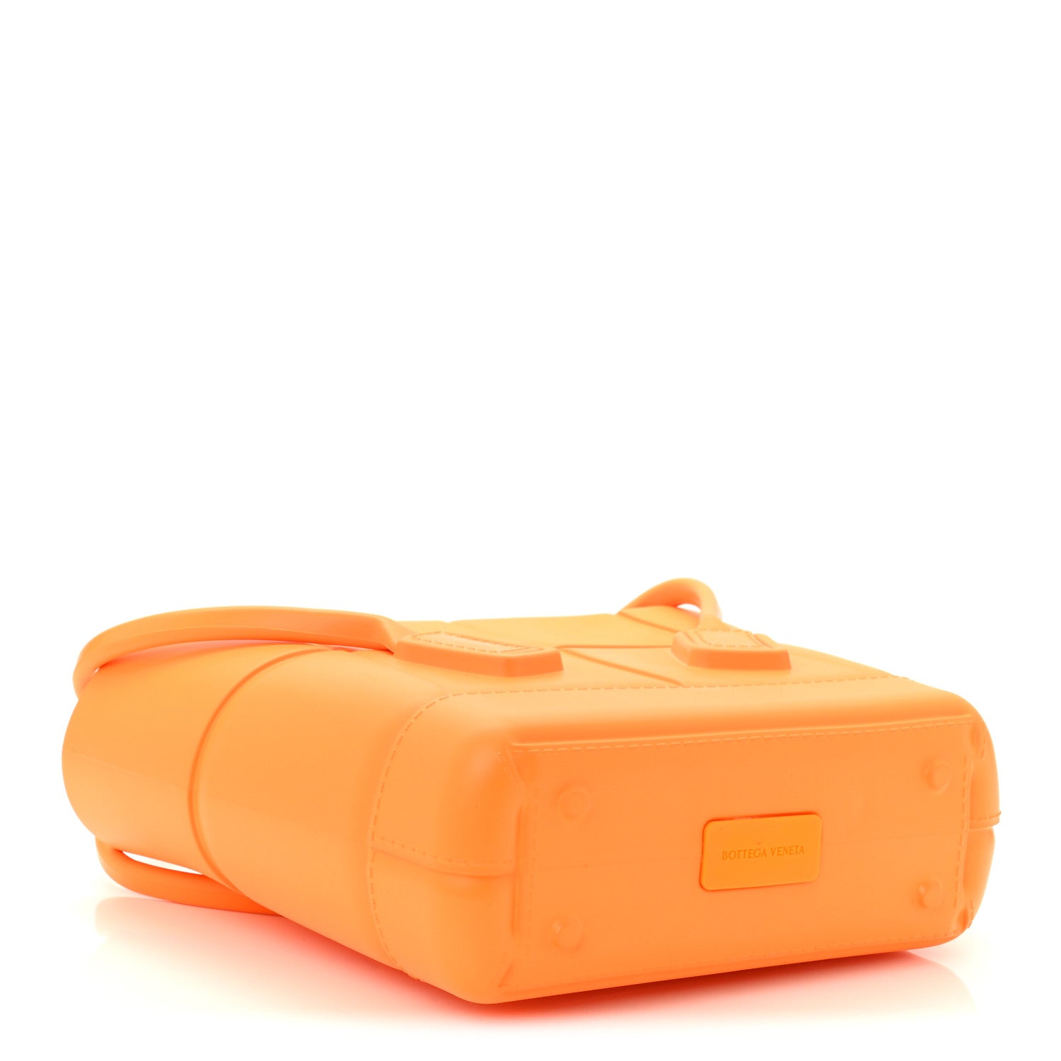 Bottega Veneta Rubber Maxi Intrecciato Mini Arco Tangerine 1774165