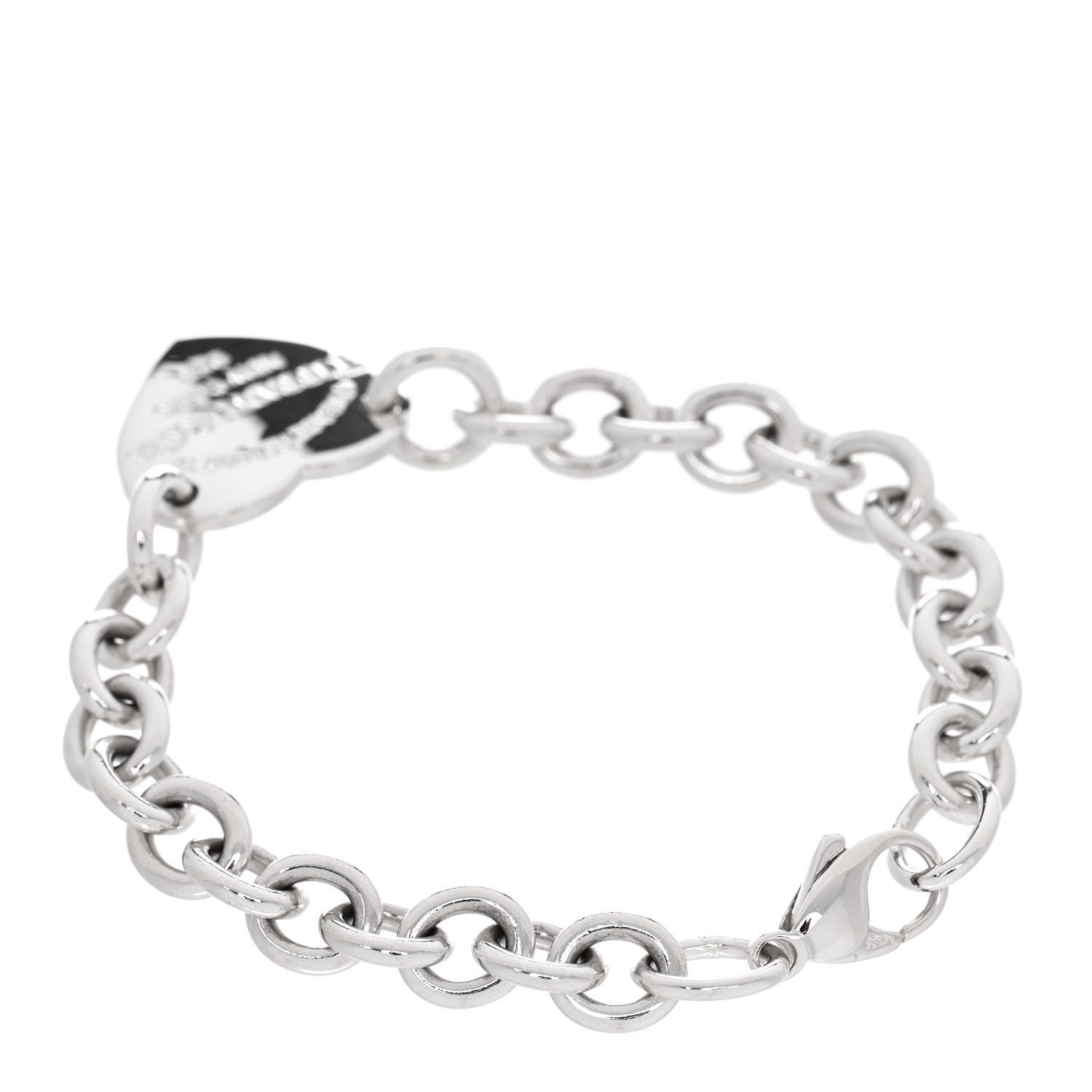 Tiffany Sterling Silver Return to Tiffany Heart Tag Bracelet 2 of 4