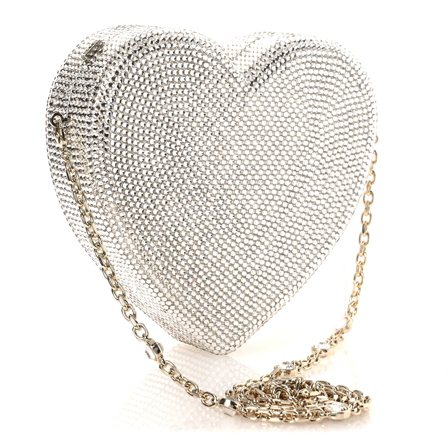 Judith Leiber Crystal Heart Chocolate Box Clutch 1847808