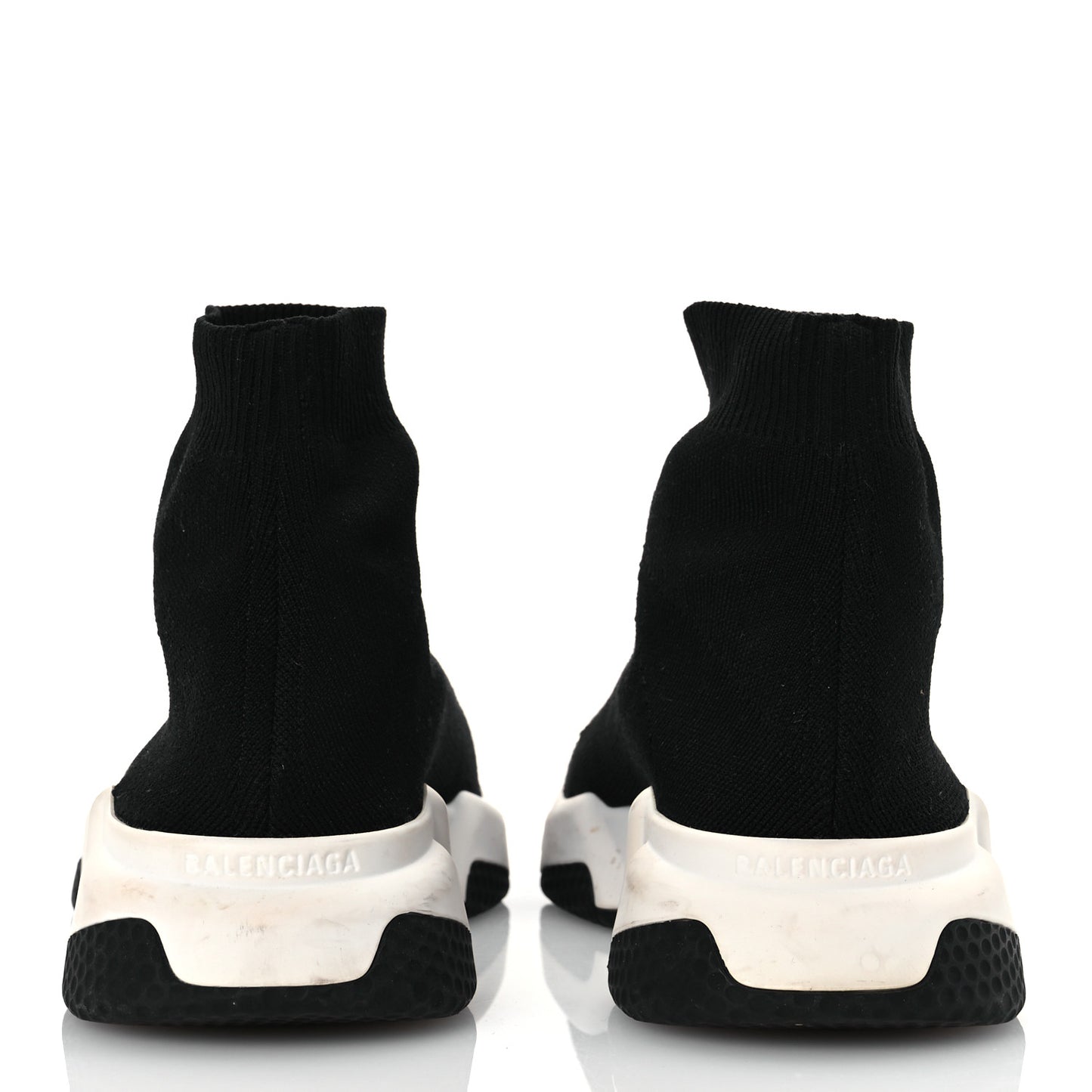 Technical 3D Recycled Knit Bi-Color Sole Womens Speed 2.0 Sneakers 40 Black White