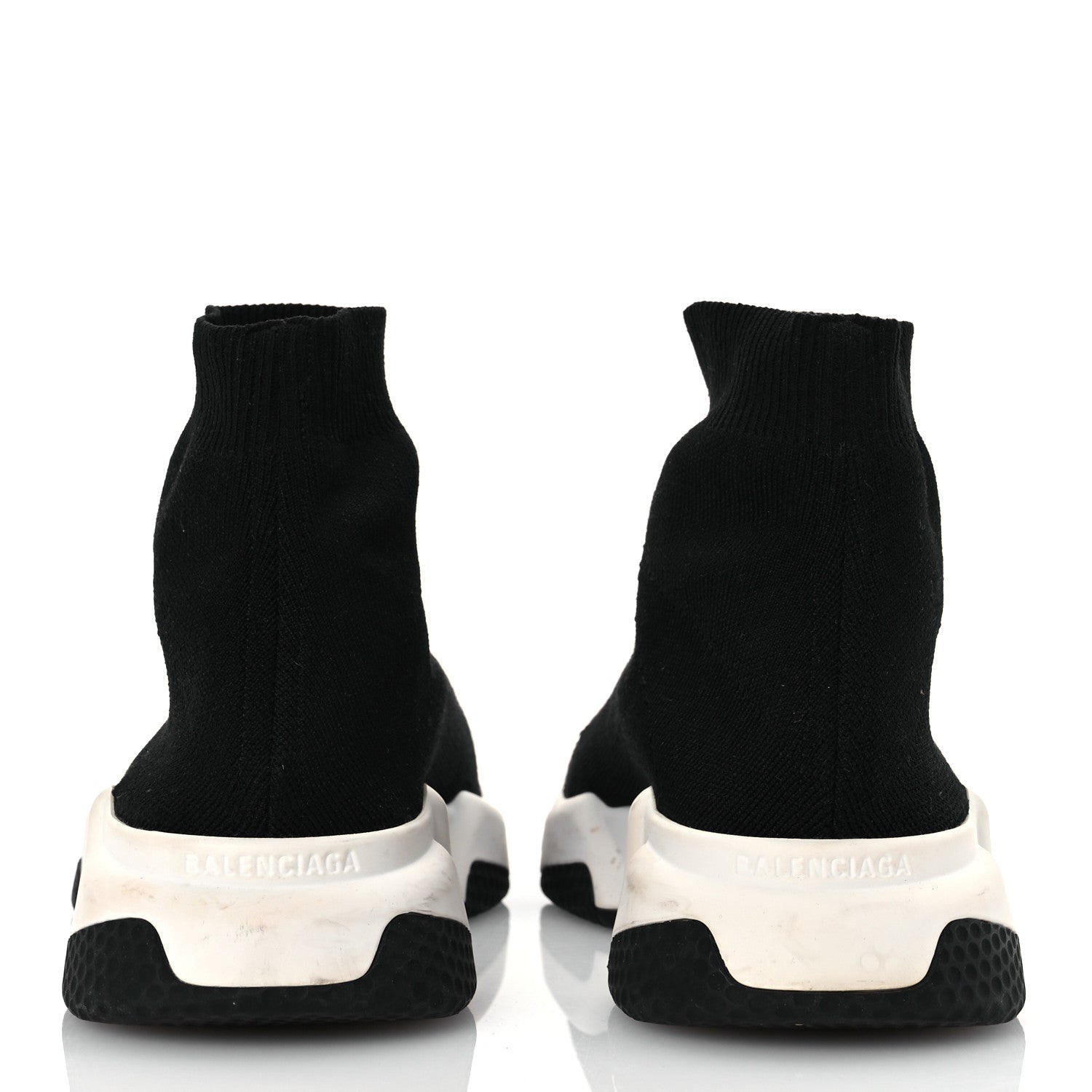 Balenciaga Technical 3D Recycled Knit Bi-Color Sole Womens Speed 2.0 Sneakers 40 Black White 6 of 12