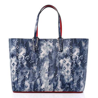 Christian Louboutin Metallic Calfskin Tie Dye Spikes East West Cabata Tote Multicolor 3 of 10