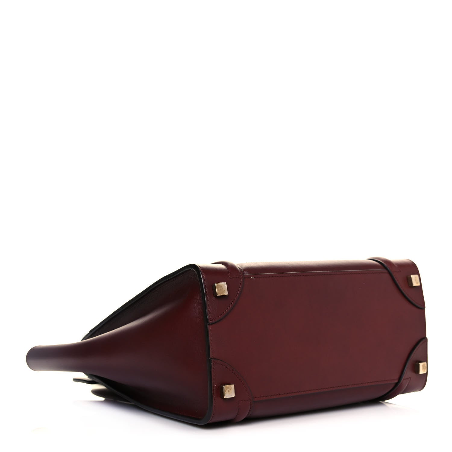 Celine Smooth Calfskin Micro Luggage Burgundy 3 of 14