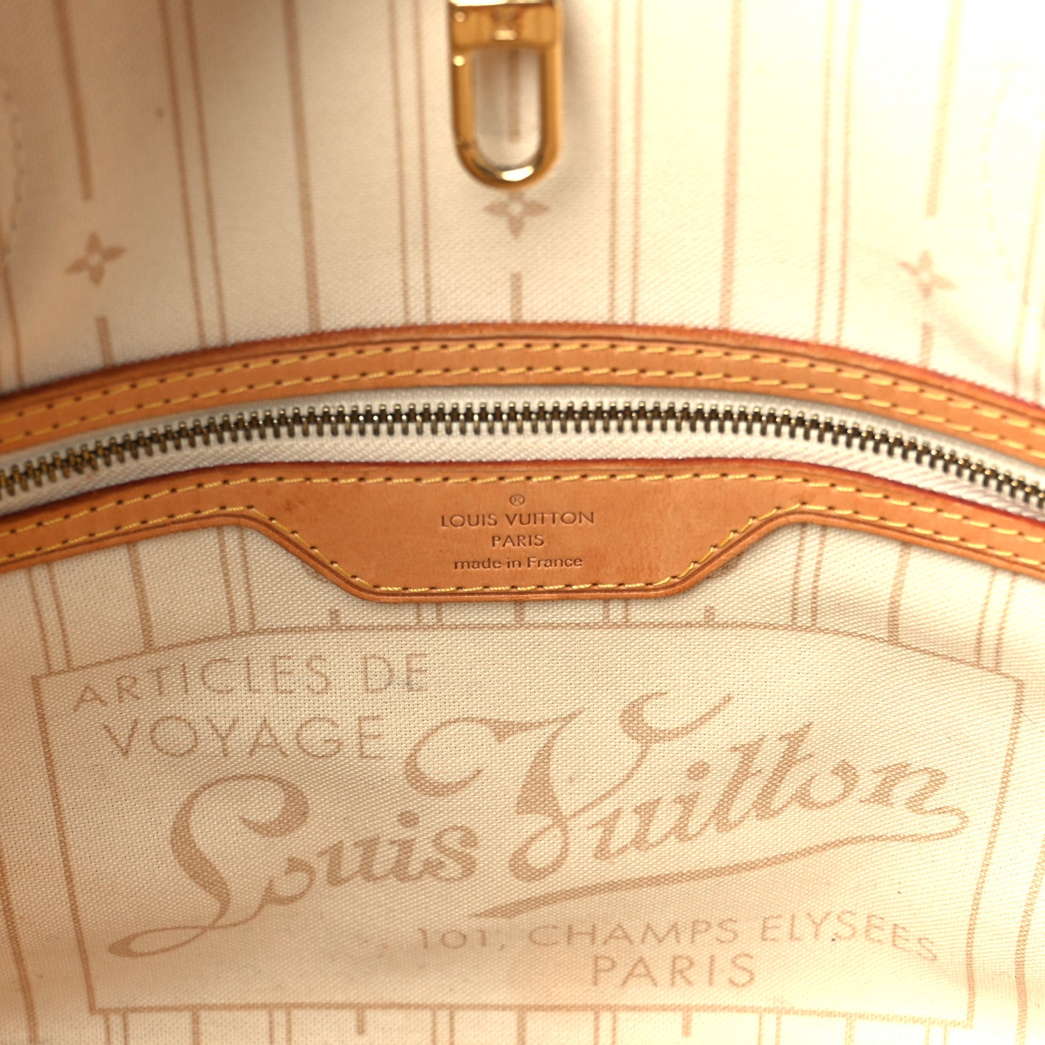 Louis Vuitton Damier Azur Neverfull PM 6 of 9