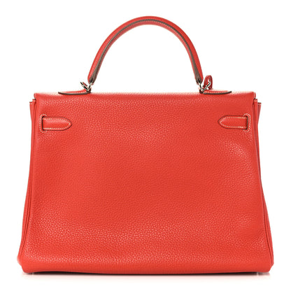 Hermes Togo Kelly Retourne 35 Sanguine 3 of 41