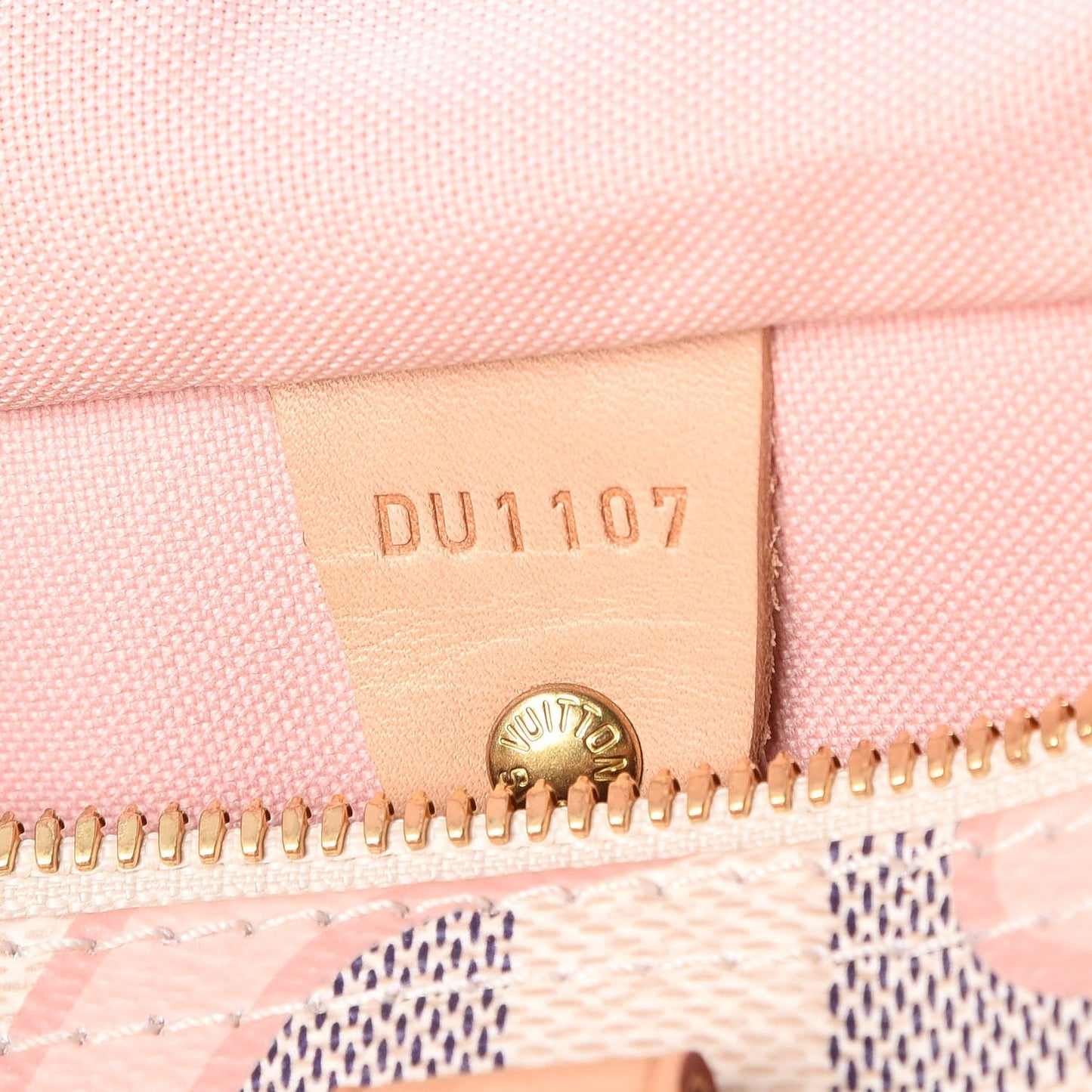 Damier Azur Tahitienne Speedy Bandouliere 30 Rose Ballerine