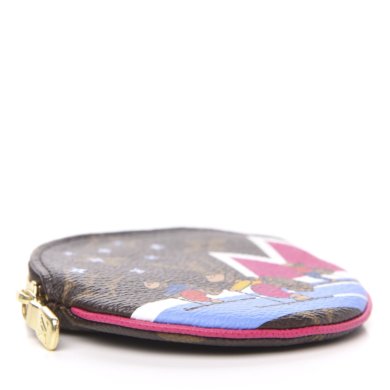 Louis Vuitton Monogram 2018 Christmas Animation Round Coin Purse 4 of 7