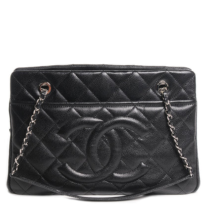 Chanel Caviar CC Timeless Tote Black 1 of 7