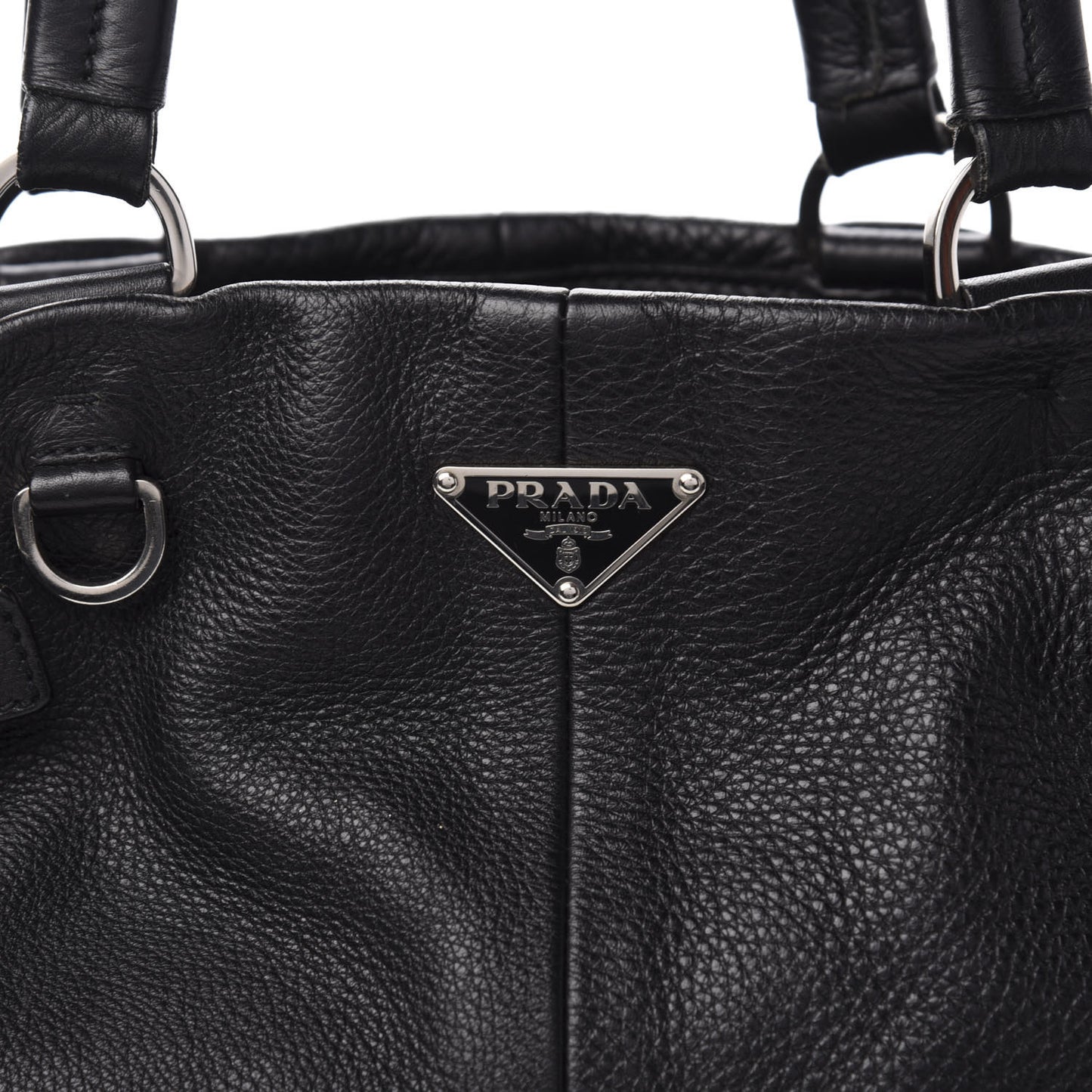 Vitello Daino Shopping Tote Black