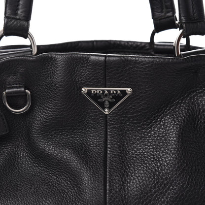 Prada Vitello Daino Shopping Tote Black 11 of 12