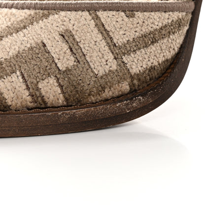 Fendi Chenille Jacquard FF Cut Baguette Ankle Strap 105mm Pumps 40 Tortora Nuvola 15 of 16