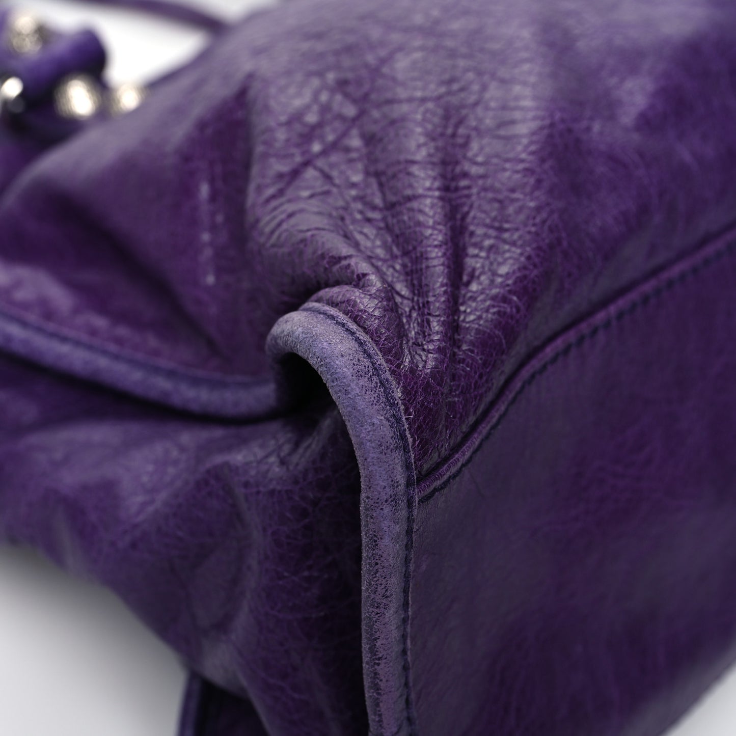 Agneau Giant 12 Silver Hardware City Dark Violet