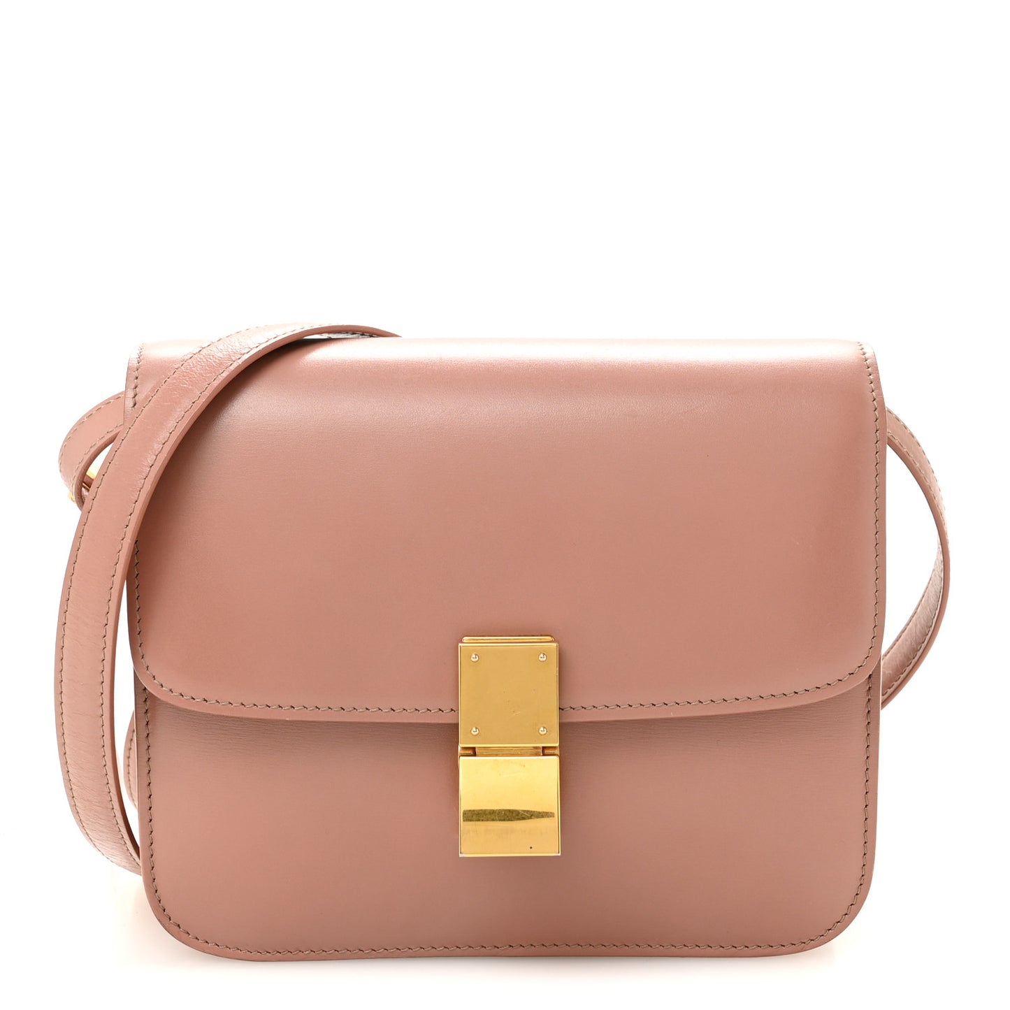 Box Calfskin Teen Classic Box Flap Bag Antique Rose