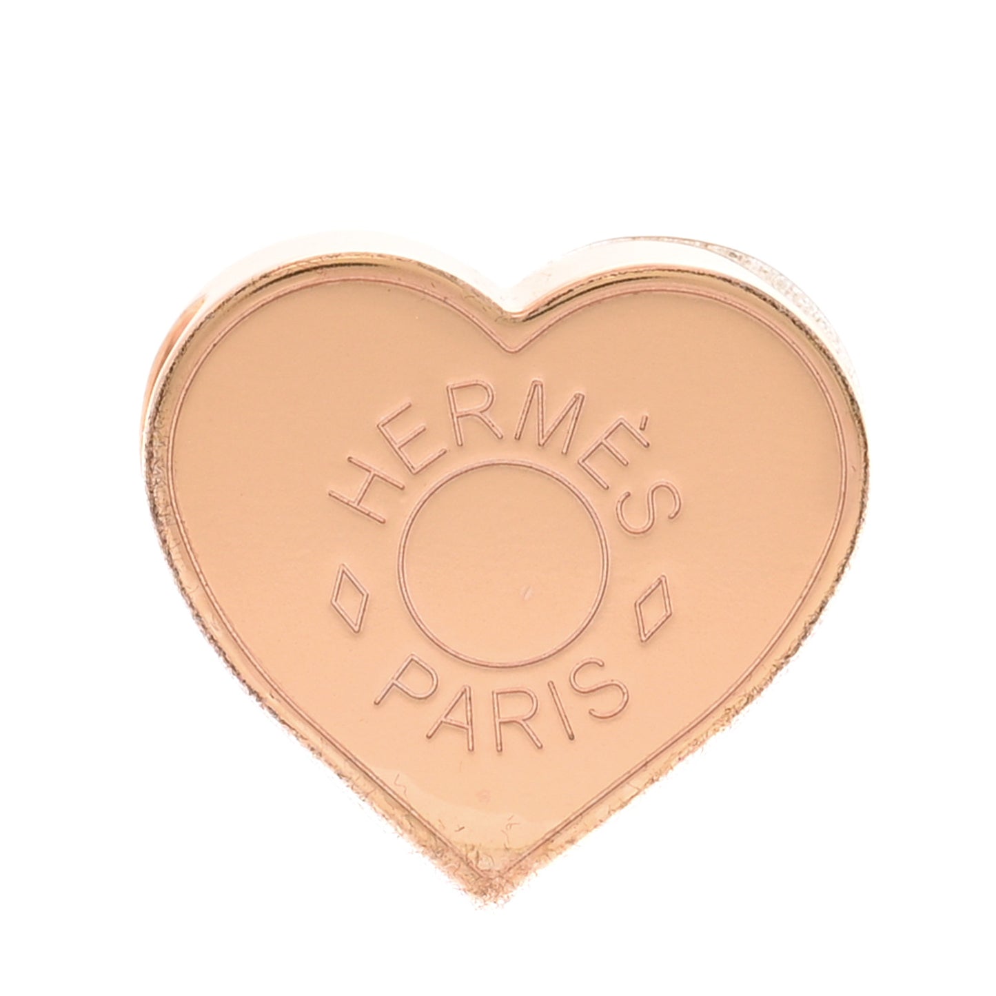 Rose Gold Plated Brass Mini Coeur Twilly Scarf Ring