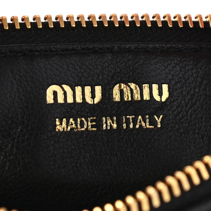 Miu Miu Madras Colour Zip Wallet Black Fuoco 6 of 7