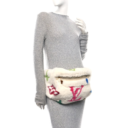 Louis Vuitton LV X TM Mink Ostrich Monogram Bum Bag White Multicolor 2 of 9