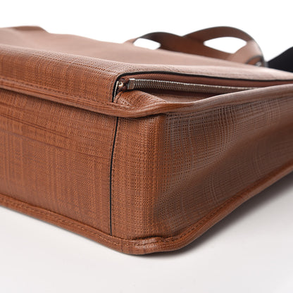 Loewe Textured Calfskin Wide Briefcase Tan 10 of 11