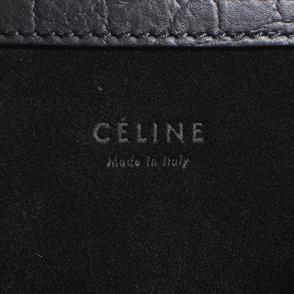 Celine Crocodile Embossed Small Phantom Luggage Black 6 of 7