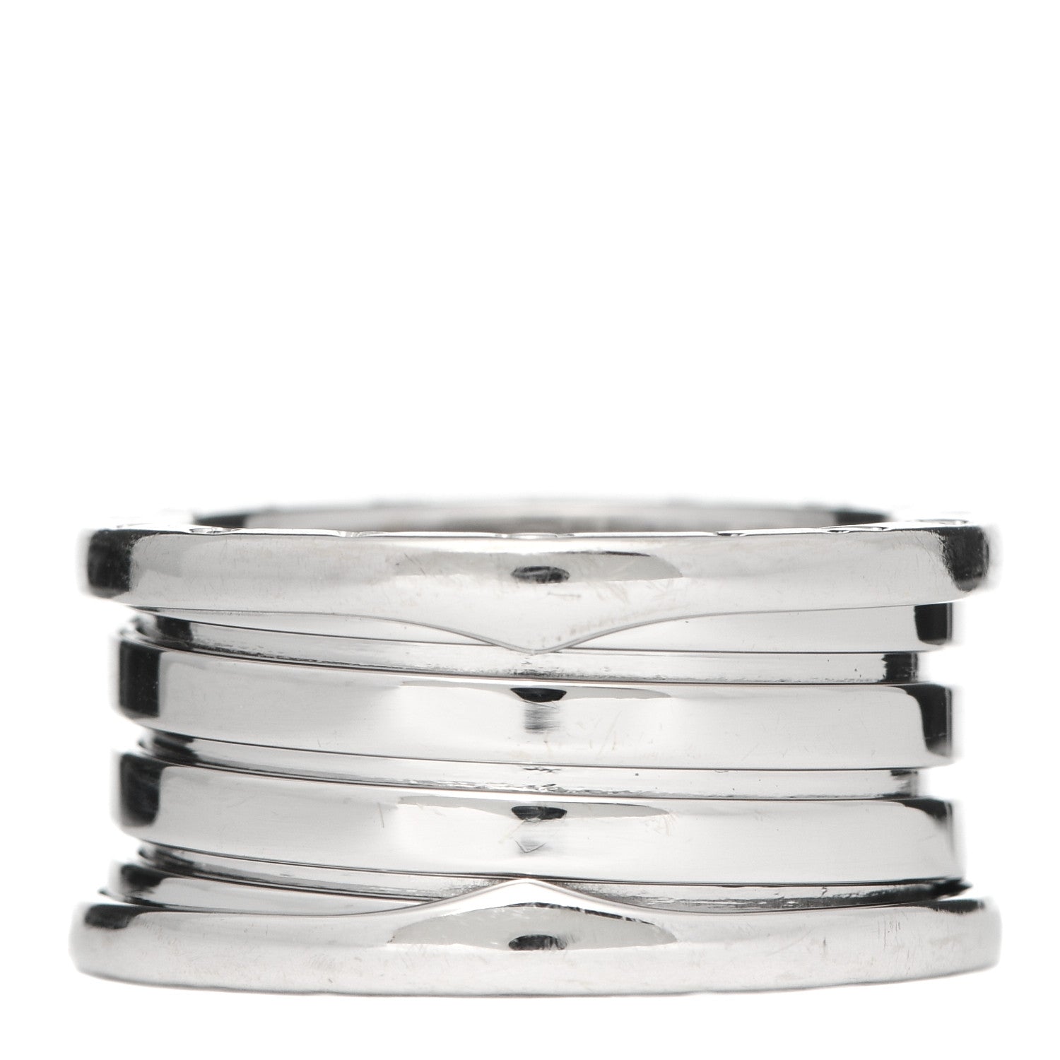 Bulgari 18K White Gold B.Zero1 Four-Band Ring 56 7.5 3 of 5