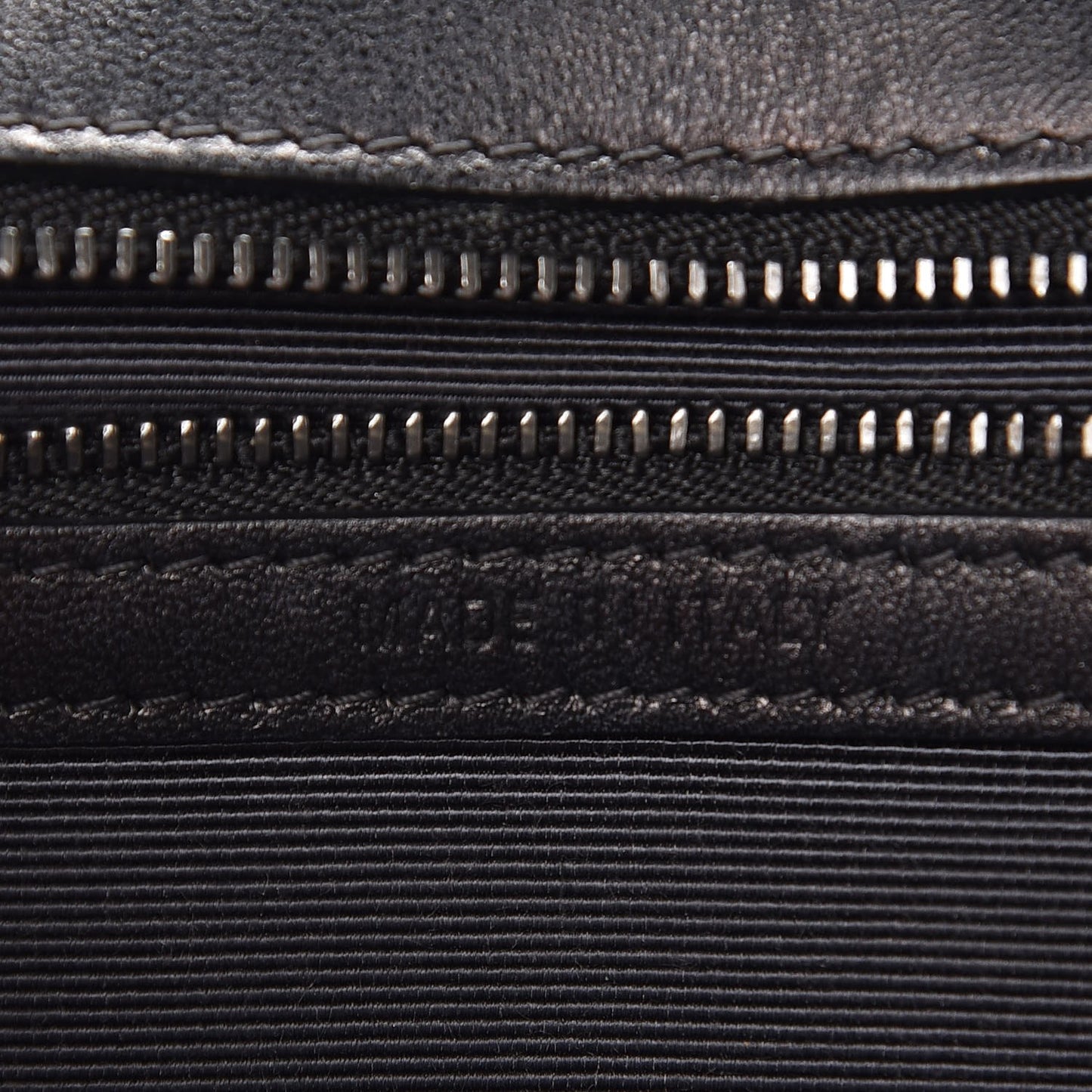 Crackled Deerskin Medium Diorama Flap Bag Black