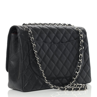 Chanel Caviar Quilted Maxi Double Flap Black 3 of 10