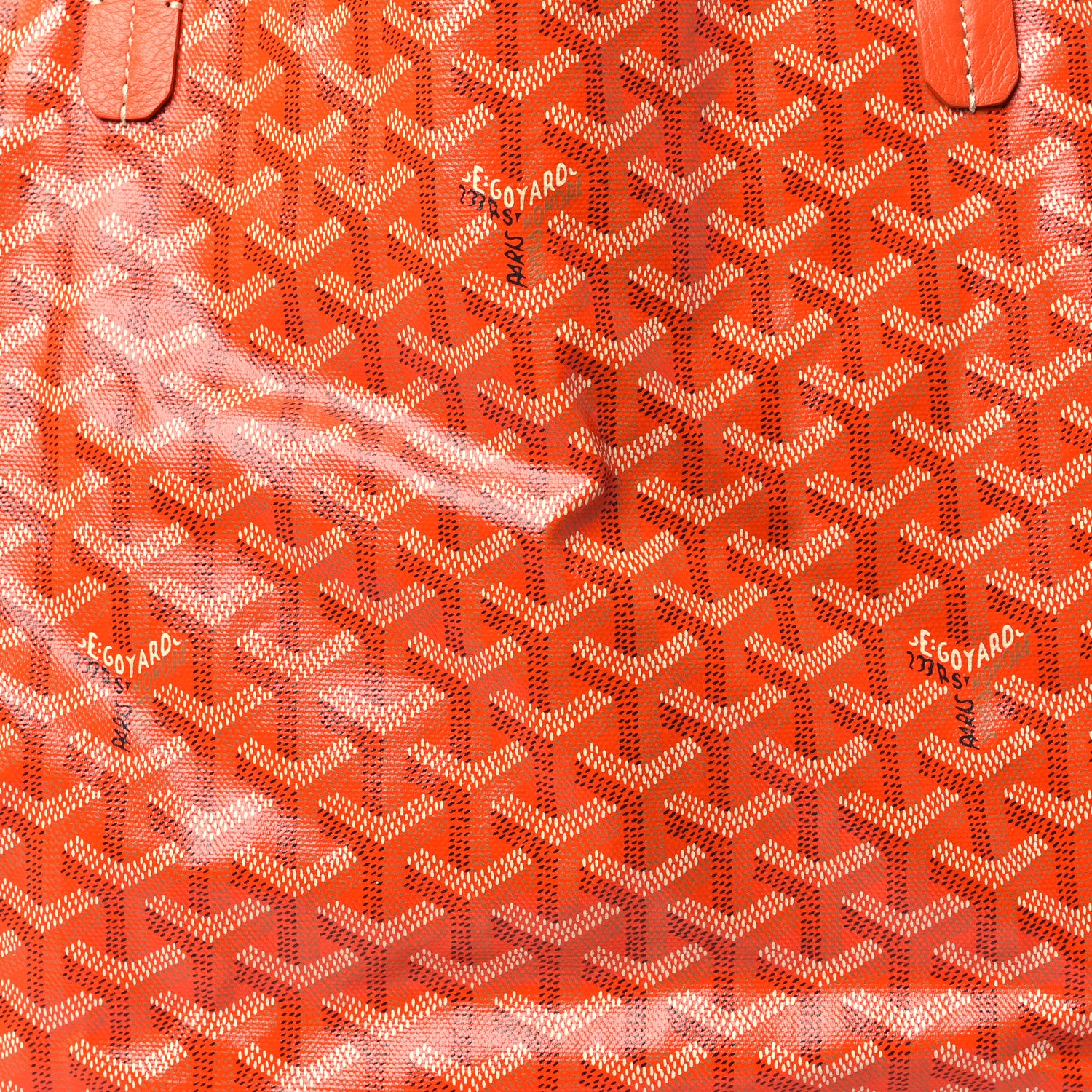 Goyard Goyardine Reversible Anjou GM Orange 10 of 17