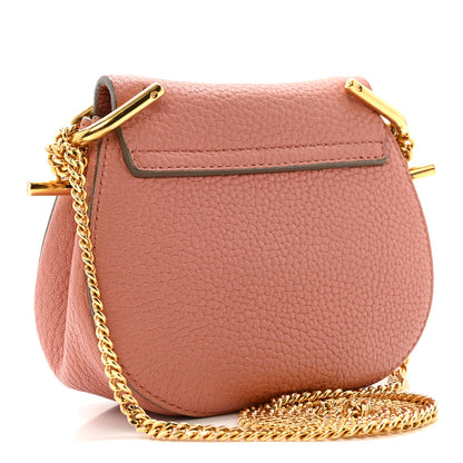 Chloe Grained Lambskin Nano Drew Shoulder Bag Misty Rose 3 of 12
