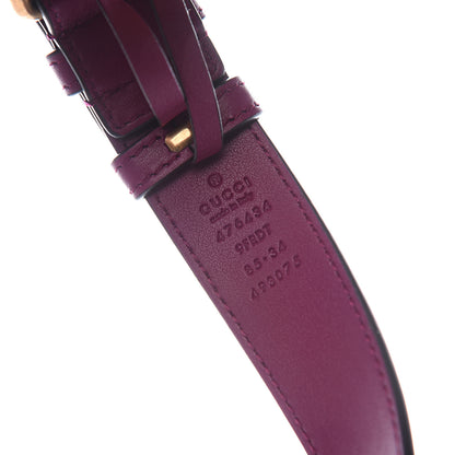 Gucci Velvet Matelasse GG Marmont Belt Bag 85 34 Fuchsia Violet Cyclamen 12 of 13