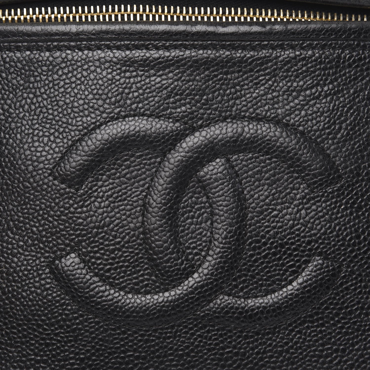 Chanel Caviar CC Vanity Train Case Black 8 of 18