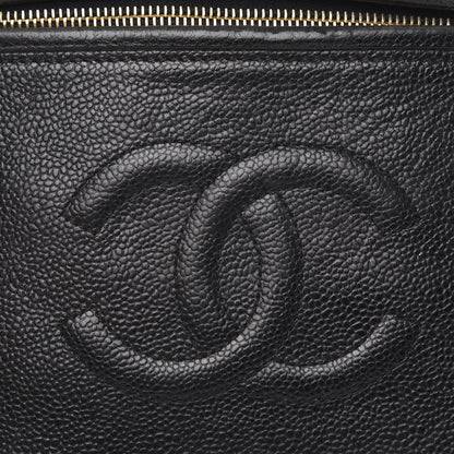Chanel Caviar CC Vanity Train Case Black 8 of 18