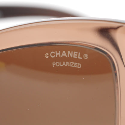 Chanel Polarized CC Cat Eye Sunglasses 5330-A Brown 6 of 7