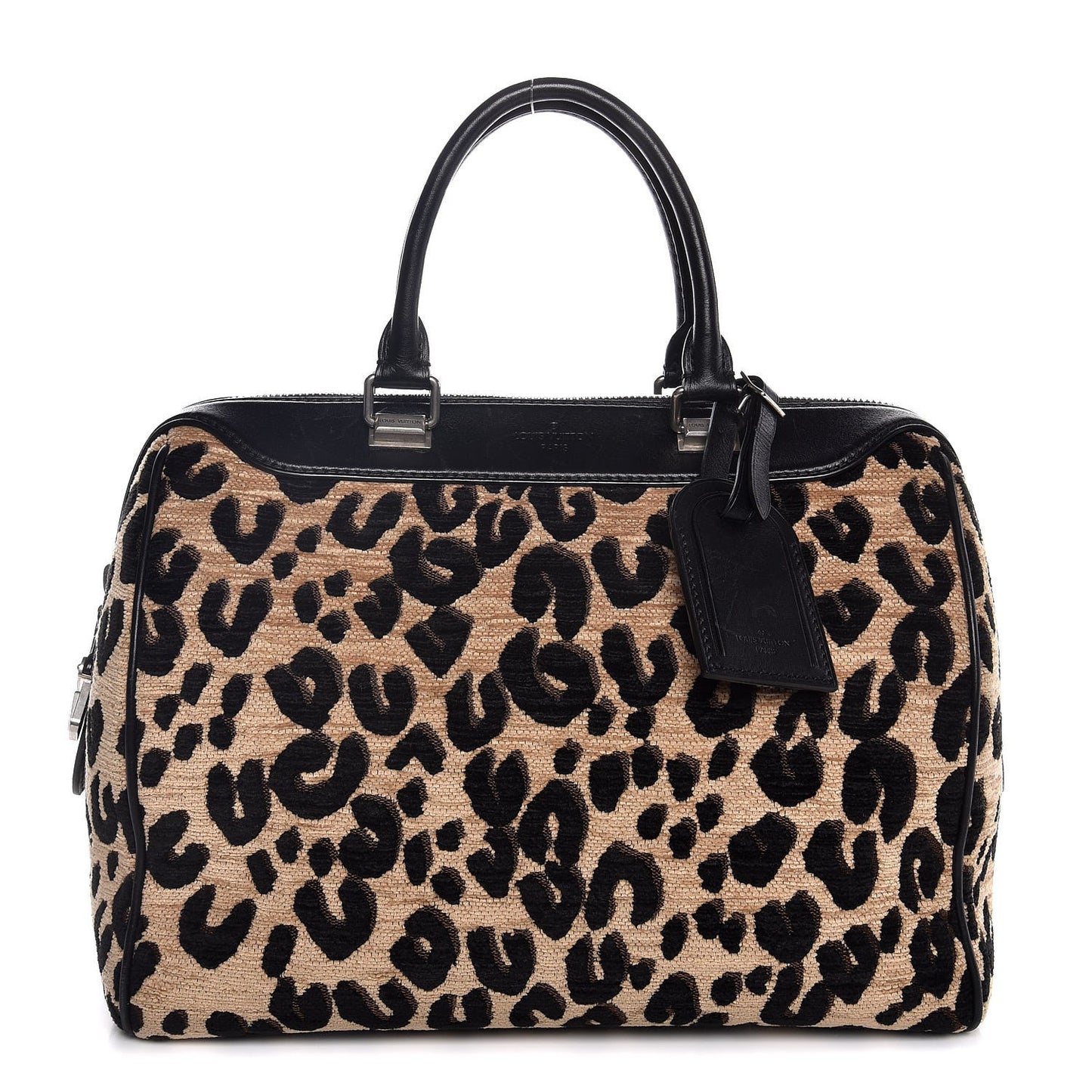 Jacquard Velvet Leopard Print Stephen Sprouse Speedy