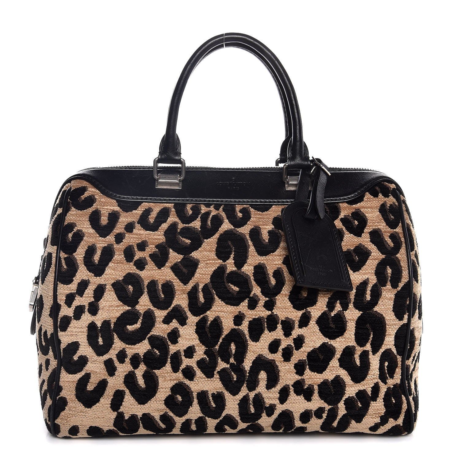 Louis Vuitton Jacquard Velvet Leopard Print Stephen Sprouse Speedy 1 of 11