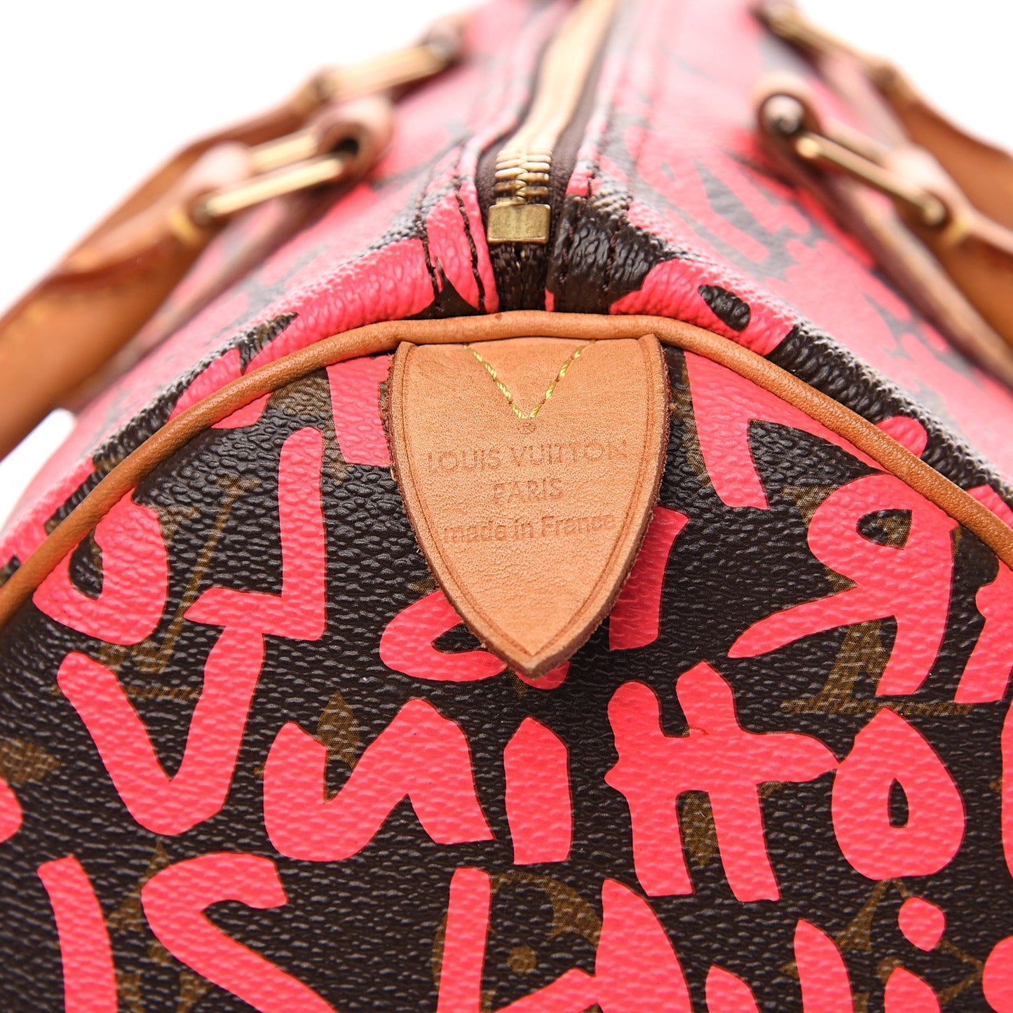Monogram Graffiti Speedy 30 Fuchsia