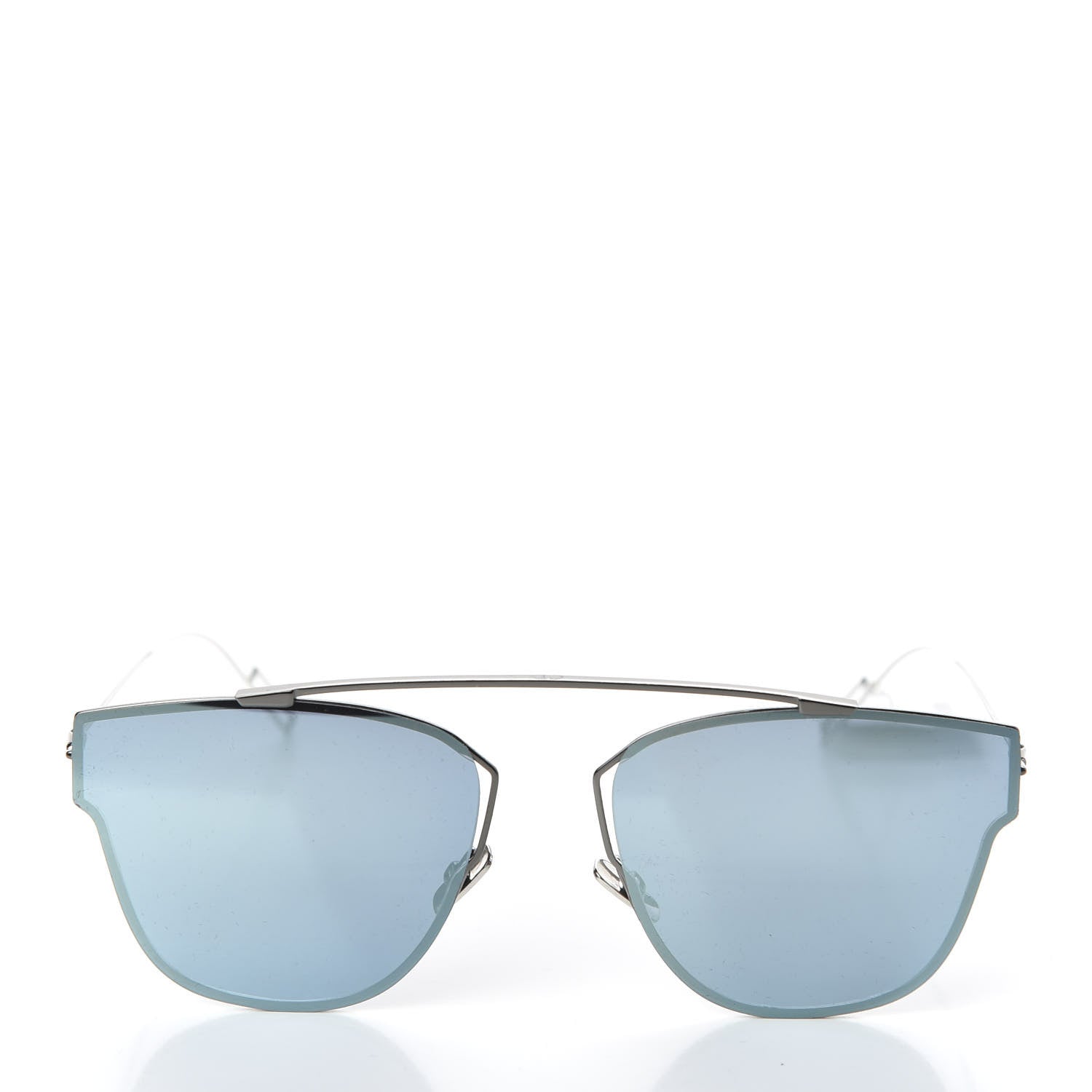 Christian Dior HOMME Metal Mirrored Geometric Sunglasses Palladium 2 of 8