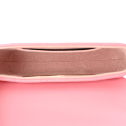 Chanel Calfskin Diamond Stitched Chain Around Flap Phone Holder Dark Pink 5 of 12