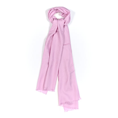 Gucci Wool Silk GG Monogram GGNat Scarf Rose 1 of 4