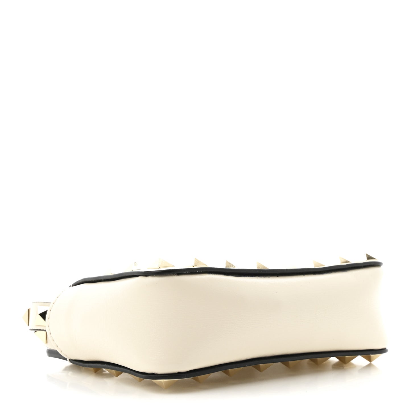 Vitello Rockstud Mini Crossbody Ivory