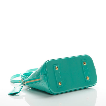 Louis Vuitton Vernis Alma BB Blue Lagon 4 of 10